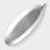 Daille of Dilan's fruit "Tropical leaf", 40.5 × 14.5 cm, silver color