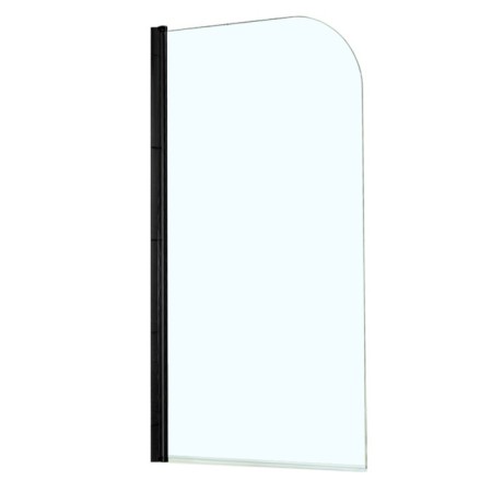Azario Merrit 800x1400 mm bath curtain, transparent glass 5 mm, black profile color black