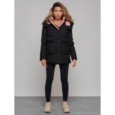 Winter jacket female, size 50, black color