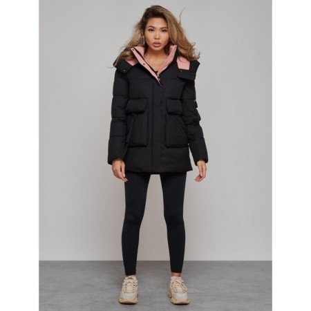 Winter jacket female, size 50, black color