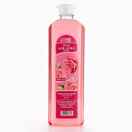 Shower gel, moisturizing, 490 ml, rose aroma, beauty pantry-1