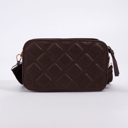 Cross-Bodi Bag on a zipper, brown color