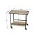 Journal table "Frankie", 600 × 350 × 555 mm, the color of the sonoma oak