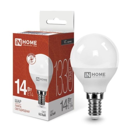 LED lamp In Home, E14, 14 W, 4000 K, glow white