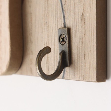Hooks decorative wood "Abstraction. Karakuli. Flower" 1.5x19.5x23.5 cm-2