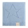 Baby plaid, size 70x90 cm, blue color