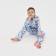 Pajama nursery from a flannel (shirt, trousers) KAFTAN "Dino", size 122-128, blue