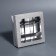 Box for 9 sweets silver glitter, 12.5 x 12.5 x 4 cm. Confectionery packaging
