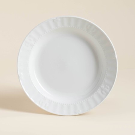 Set of porcelain plates SL Home "Vintage Frank", D = 22.5 cm, white color-2