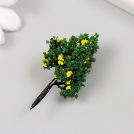 Artificial plant for creativity plastic "Cassia" 4 cm-1