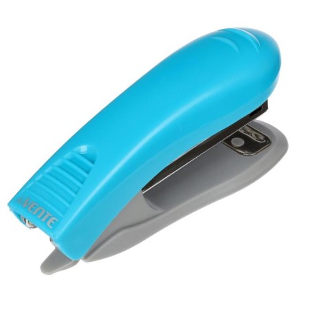 Stapler No. 10, up to 10 Davente sheets plastic case, built -in anti -stepler, neon blue-1