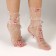 Carnival accessory, socks, white, butterflies