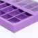 Box for sweets 25 pcs with a window, 22 x 22 x 3.5 cm, lilac