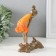 Souvenir Polystone "Baby and frog" bronze, orange 12x5x15 cm