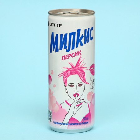 Blood -free drink milkis peach, 250 ml