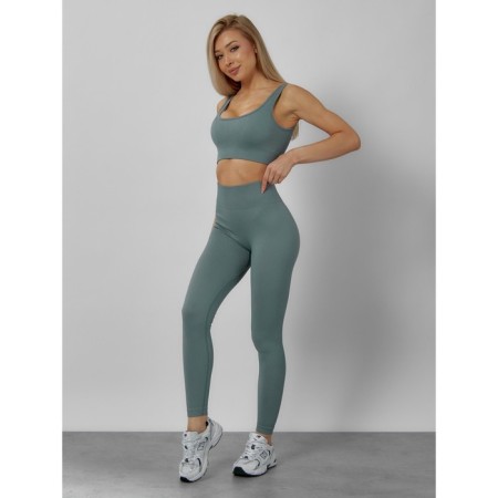 Sports suit female, size 42, turquoise color-3