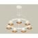 Suspended Ambrella Light, XR92031402, GX53 LED 12 W, white sand, yellow gold, transparent
