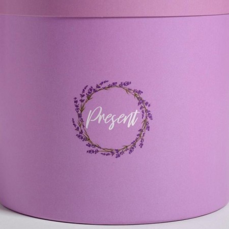 A set of boxes of thin cardboard 2 in 1, gift packaging, Lavender, 12 x 12, 15 x 15 cm-4