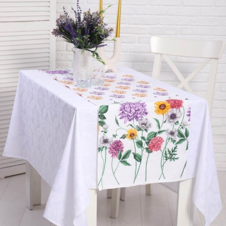 GRANT - track on the table Medallions 40x150cm, Rogozhka, cotton 100%