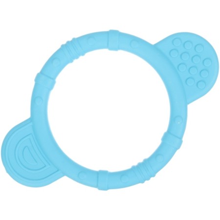 Silicone “Circle” reject, blue color, hep, button-1