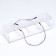Confectionery packaging for cupcakes, white, 29.5 x 7.8 x 7.8 cm