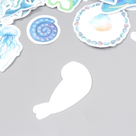 Stickers for creativity "Sea Life" set 50 pcs 4x8 cm-2