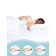 Anatomical pillow for sleeping on the side, size 60x40 cm, with memory effect