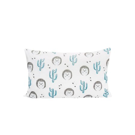 Pillowcase, size 40x60 cm, hedgehog print