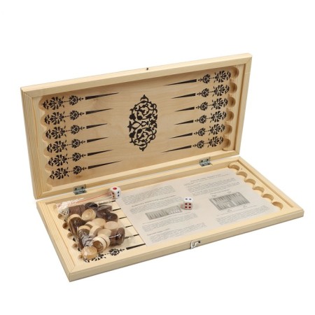 Backgammon "pattern" 50 x 50 cm, with a field for playing checkers-4