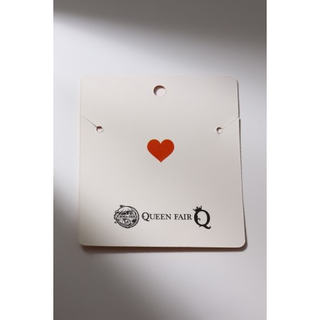 Kulons "Demetrons" Two hearts with flowers, black-silver color, 45 cm-5