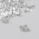 Decor for creativity Metal "Saturn with stars" set of 20 pcs silver 2.1x1.3 cm