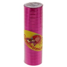 Serpentine, set of 18 coils, shiny, pink color