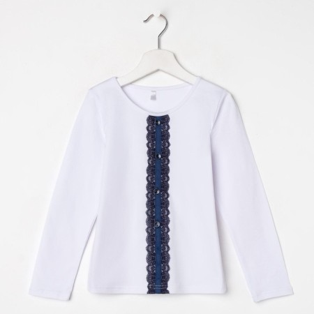 School blouse for a girl, white color, height 146 cm-3