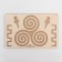 Puzzle interhemispheric board Large "Spirals Curls"
