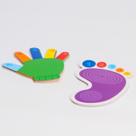 Developing gaming set "Palmles and legs" 16 cards+tasks, crumb I-5