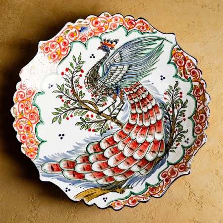 Largan Rishtan ceramics "Bird Bird", 41 cm, corrugated-4