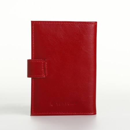 Cover for auto documents on the button, textura, red color-1