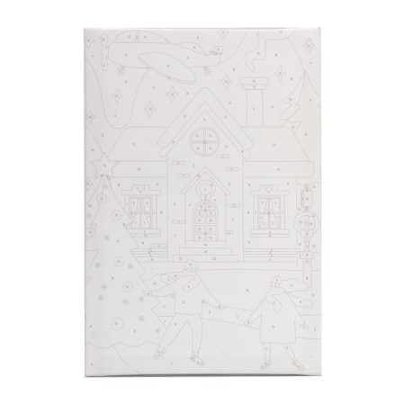 Picture on New Year numbers on a canvas with a subframe "Winter Morning", 20 × 30 cm-3