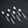A teaspoon "Trilate", h = 13.5 cm, thickness 2 mm, silver color