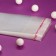 BOPP package with adhesive valve, transparent 6 x 16/4 cm, 25 mkm