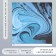 Scrapbooking paper "Blue paint stains" density 180 g 30.5x32 cm