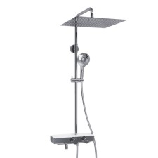 The shower system wasserkraft a113.119.101.ch thermo, tropical shower, thermostat, chrome