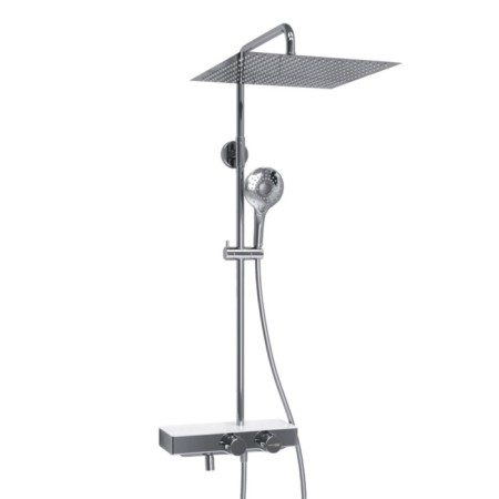 The shower system wasserkraft a113.119.101.ch thermo, tropical shower, thermostat, chrome