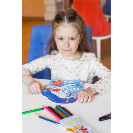 Coloring with stickers "Underwater World", 16 p.-4