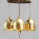 Wind Music Metal "Coin with elephants" 3 bells 1 figure 38 cm mix