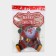 Decorative luminous jewelry (suspension) "Santa Claus on a swing" 36x26.5 cm