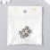 Busina for creativity Metal "Star" silver, rhinestone 1.1x1.1 cm