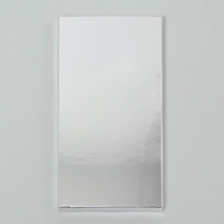 Silver chocolate box, with a window, 17 x 8.5 x 1.5 cm-3