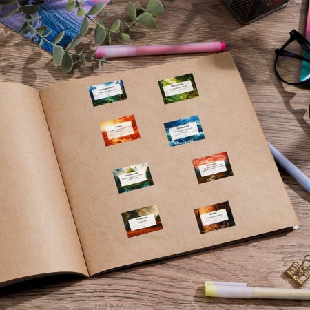 Paper stickers for the diary "Reminder", 4 × 23 cm-2