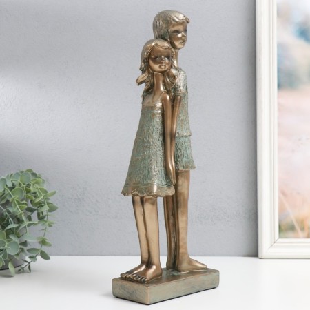 Polystone souvenir "Children - Trust" under bronze 14.5x7.5x38 cm-1